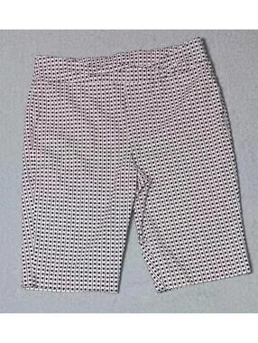Chicos So Slimming Bremuda Shorts Womens Size 2.5 White With Black Poka Dots...